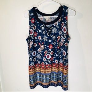 Lovely Faith & Joy Tank Top Blouse Large